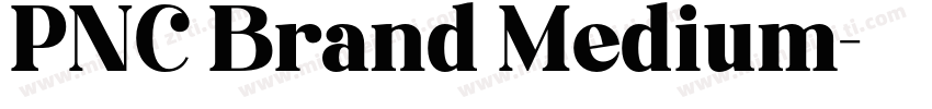 PNC Brand Medium字体转换